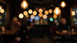 © Blurred Bokeh - Cozy restaurant interior with warm bokeh lights and ambient atmosphere