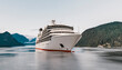 © Westend61 - Cruise liner sailing on calm water near a forested mountain