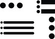 © Doly Design - Diverse collection of user interface elements including dots and lines for menus and lists