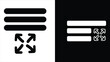 © Doly Design - Generic expand and maximize user interface icon for scaling or fullscreen actions in applications