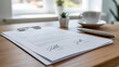 © Vitaly - Signed Contract Documents on Office Desk Successful Deal Background