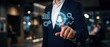 © NAPAARTMAX - Business strategy development corporate office digital interaction modern workspace close-up view innovative technology concepts for enhanced decision-making