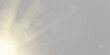 © Strongstock03 - Sun rays shining with radiant golden light and smooth gradients. Warm glow creates friendly summer style. Perfect design element for visuals. png