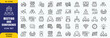 © Sk.Saiful - Meeting and conference icon set. Containing seminar, business meeting, presentation, interview, conference, assembly, agreement and discussion icons. Solid icon collection