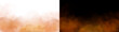 © Nurun Nahar - PNG image of Glowing embers floating within a thick cloud of swirling orange smoke isolated on transparent background