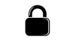 © rhiya - Minimalist black padlock icon on white background