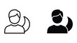 © Jahidul - Two simple silhouette people icon with different skin tones