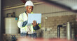 © peopleimages.com - Engineer, laptop and black man in warehouse for hydraulic system, inspection and tank maintenance. Technician, water plant and person on computer for research, quality assurance and online checklist