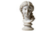 © Daniel - Classical marble bust of a woman with curly hair, isolated on transparent background