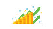 © pradewa - Green Arrows Pointing Upward Graph.