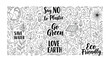 © Khadiza - Eco-Friendly Calligraphy: An artistic eco-friendly calligraphy, expressing the spirit of love for earth and sustainable lifestyle. Emphasizing the significance of eco-conscious habits