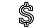© claudio - Dollar sign icon, currency symbol, vector illustration