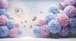 © Muhammad - Elegant 3D Floral Arrangement with Roses and Butterflies, Minimalist Decor