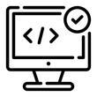 © afif - coding line icon