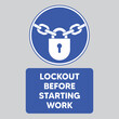 © Marcos - lockout before starting work