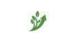 © Siti Yaeni - Green eco friendly business growth concept logo icon.
