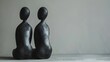 © 云 蔡 - Conceptual art of intertwining silhouettes, symbolic of partnership, emotional support, and duality