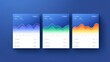 © buraratn - Modern Data Visualization Dashboard with Colorful Graphs and Charts for Business Analysis on Clean Blue Background