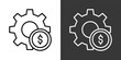 © Loviana - Money Managing White And Black Icon Set Collection Pack Vector Illustration