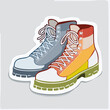 © rahman - Colorful Cartoon Style High-Top Boots