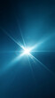 © RAHMAT - A bright light shining with rays on a blue background with a glowing effect and lens flare