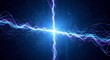 © firma - A vibrant blue and purple lightning strike intersects with energetic waves against a dark background, symbolizing power and energy.
