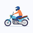 © fuad - Person Riding a Blue Motorcycle