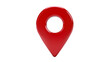 © Isolde - Glossy red location marker with circular void