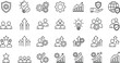 © PJ DeSign - 'Business Growth and Teamwork Concept Icons Set for Strategy, Marketing, Finance, and Leadership Use in Web and App Designs'