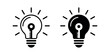 © Tania - Black and white light bulb with key inside symbol idea in white background