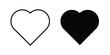 © Hestia - Heart shape icon vector symbol design set for web