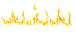 © ถั่วน้อย - Isolated flame clusters on a white background are ideal for digital art, design, and visual effects, especially perfect for energy explosion scenes.