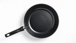 © Naveed Stock - Top view of black nonstick frying pan on white background