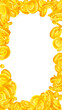 © Begin Again - European Union Euro coins falling. Scattered gold