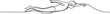 © jinnatun - continuous line diving.one line drawing sport diving. one line icon drawing vector