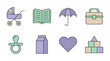 © Andrei - flat design icons set for life events and travel essentials