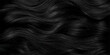 © Anik - A close-up view of shiny black hair, the wavy texture reflects light, capturing the beauty and elegance of healthy hair. for Website. Background, Branding