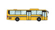 © Azrha - Yellow City Bus - Public Transportation Vehicle Illustration