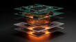 © Ruslan - Layered electronic circuit boards with glowing energy and dark background