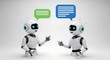 © sole - Two robots talking to each other.