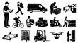 © Khoirul - Delivery Service Icons: Logistics, Shipping, Courier, Transportation, Modern Business Icons
