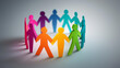 © Laura - Multiracial diverse communities concept representing unity, inclusion, and shared humanity in a colorful visual. Multiracial diversity, community unity, inclusion concept, shared
