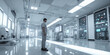 © svetograph - Clean energy-powered data center with efficient cooling systems, sleek white design, ambient lighting, and a sustainable approach to tech infrastructure.