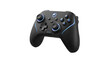 © xumbul - Black video game controller and joystick gamepad isolated on white background for computer gaming and console play activity