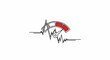 © Huhuie - A graphic illustration shows a heart rate monitor with a speedometer dial