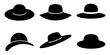 © MSTROUJATOUS - Collection of wide brim summer hat silhouettes in different styles