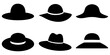 © MSTROUJATOUS - Collection of wide brim summer hat silhouettes in different styles