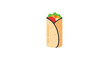 © Asryaa - Delicious Burrito with Colorful Filling Inside.