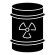 © Muhammad - Line icon of a radioactive waste barrel, symbolizing nuclear waste disposal, hazardous materials, and industrial contamination management.