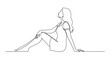 © arfanah02 - Sketch of a woman sitting with head in hands expressing sadness or contemplation